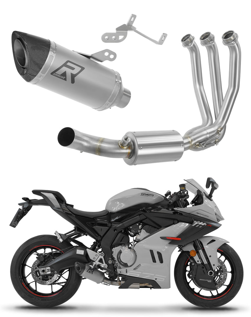 CF MOTO 675 SR-R 2024 - 2026 Full Exhaust System Collector Silencer Titanium HP8 + dB killer