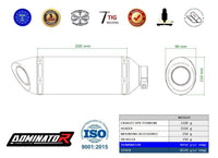 CF MOTO 675 SR-R 2024 - 2026 Full Exhaust System Collector Silencer Titanium HP8 + dB killer