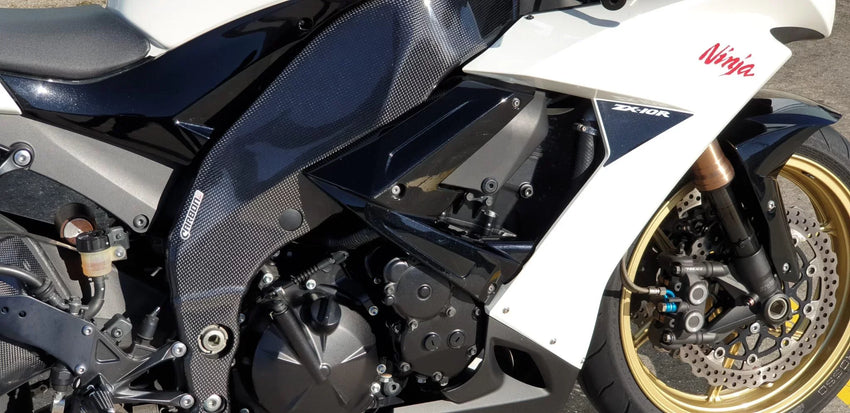 Kawasaki Ninja ZX-10R 2008-2010 Carbon Fiber Frame Covers