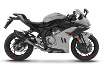 CF MOTO 675 SR-R 2024 - 2026 Full Exhaust System Collector Silencer HP6 BLACK + dB killer
