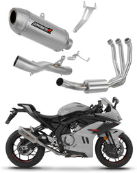 CF MOTO 675 SR-R 2024 - 2026 Full Exhaust System Collector Silencer S6 + dB killer