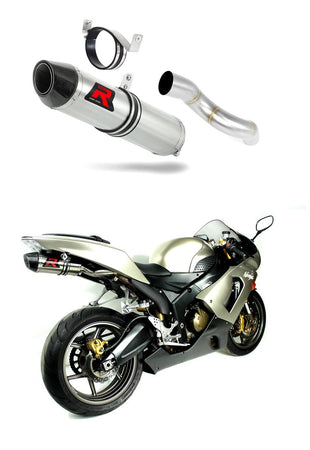 Kawasaki ZX6R 636 2005 - 2006 Exhaust Silencer Muffler HP2 + dB killer medium