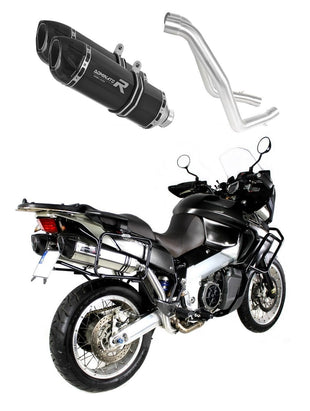 Aprilia ETV 1000 Caponord 2001 - 2004 Exhaust Silencer Muffler HP1 BLACK + dB killer medium