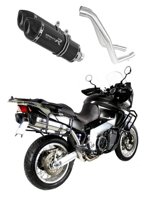 Aprilia ETV 1000 Caponord 2001 - 2004 Exhaust Silencer Muffler HP1 BLACK + dB killer medium