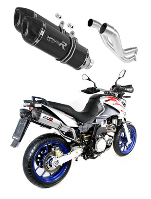 Aprilia Pegaso 650 Strada 2007 - 2010 Exhaust Silencer Muffler HP1 BLACK + dB killer medium