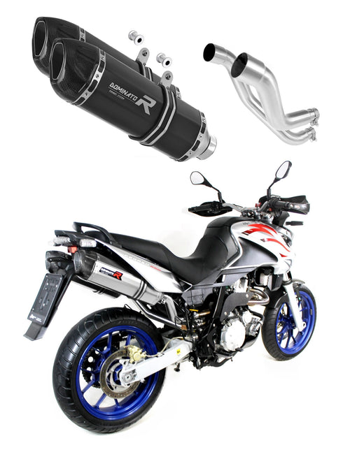 Aprilia Pegaso 650 Strada 2007 - 2010 Exhaust Silencer Muffler HP1 BLACK + dB killer medium