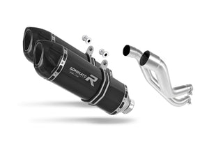 Aprilia Pegaso 650 Trail 2006 - 2010 Exhaust Silencer Muffler HP1 BLACK + dB killer medium