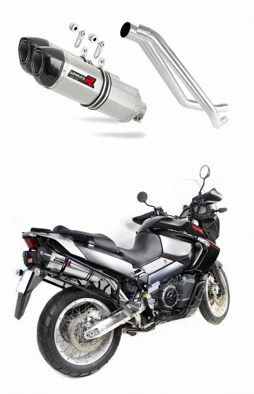 Aprilia ETV 1000 Caponord 2005 - 2007 Exhaust Silencer Muffler HP1 + dB killer medium