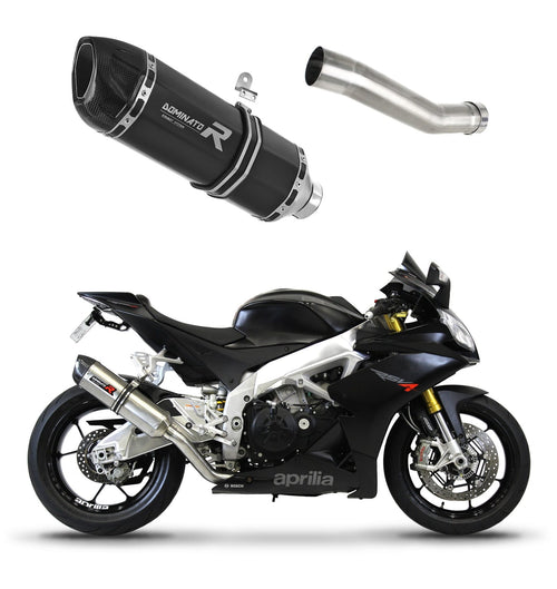 Aprilia RSV 4 R APRC Factory 2011 - 2015 Exhaust Silencer Muffler HP1 BLACK + dB killer medium
