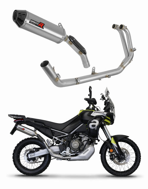 Aprilia Tuareg 660 2021 - 2023 Full Exhaust System Collector Silencer HP3 + dB killer medium