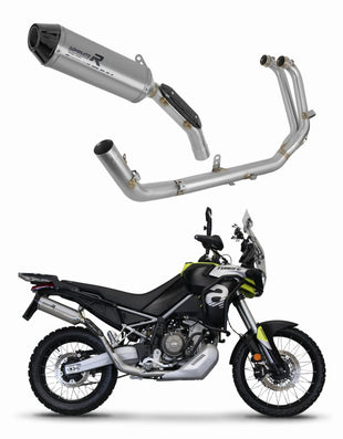 Aprilia Tuareg 660 2021 - 2023 Full Exhaust System Silencer Titanium HP3 + dB killer medium