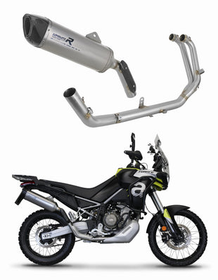 Aprilia Tuareg 660 2021 - 2023 Full Exhaust System Silencer Titanium HP6 + dB killer medium
