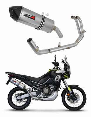 Aprilia Tuareg 660 2021 - 2023 Full Exhaust System Collector Silencer HP7 + dB killer medium