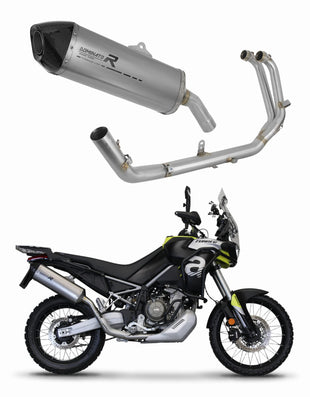 Aprilia Tuareg 660 2021 - 2023 Full Exhaust System Silencer Titanium HP7 + dB killer medium