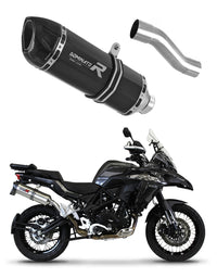 Benelli TRK 502X 2018 - 2021 Exhaust Silencer Muffler HP1 BLACK + dB killer medium 20 m.
