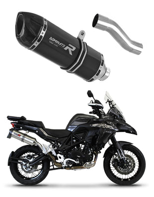 Benelli TRK 502X 2018 - 2021 Exhaust Silencer Muffler HP1 BLACK + dB killer medium
