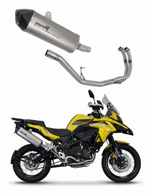 Benelli TRK 502 X 2018 - 2021 Full Exhaust System Silencer Titanium HP7 + dB killer medium