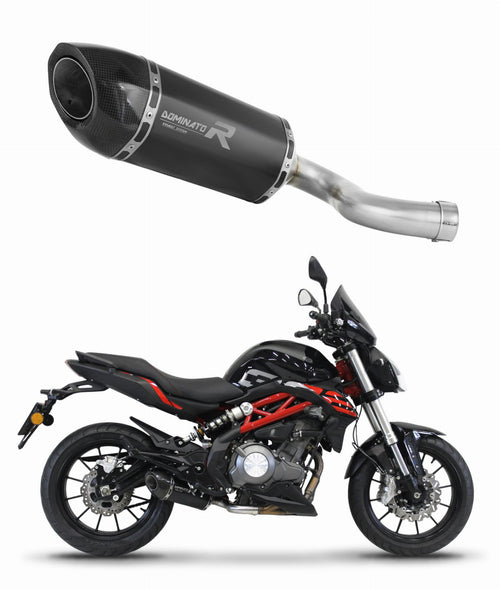 Benelli BN 302 S 2016 - 2020 Exhaust Silencer Muffler HP5 BLACK + dB killer medium