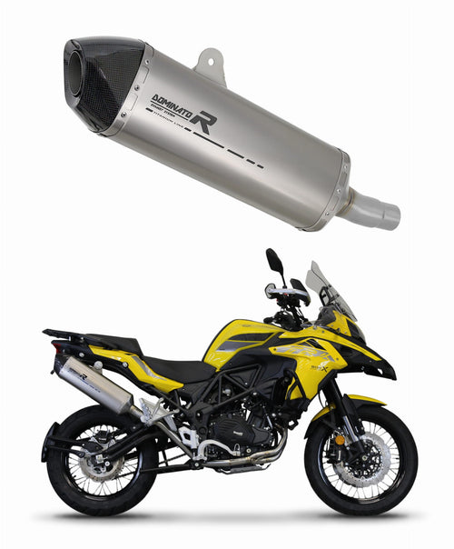 Benelli TRK 502 X 2022 - 2023 Exhaust Silencer Muffler Titanium HP7 + dB killer medium