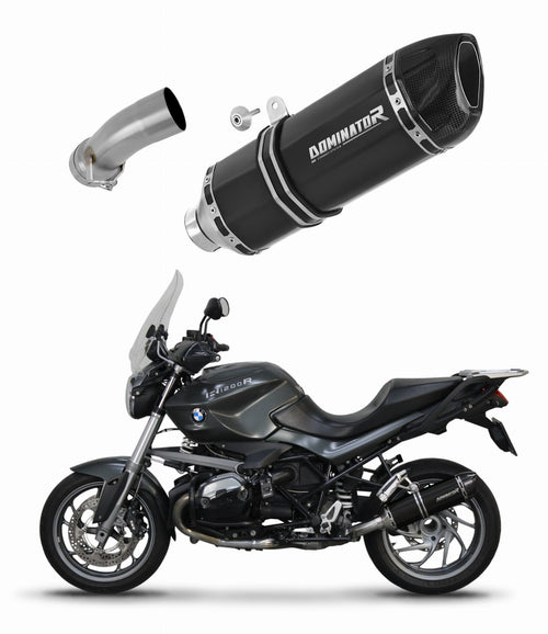 BMW R1200R 2010 - 2014 Exhaust Silencer Muffler HP1 BLACK + dB killer medium