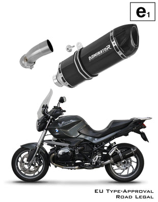 BMW R1200R 2010 - 2014 EU Approved Exhaust Silencer HP1 BLACK