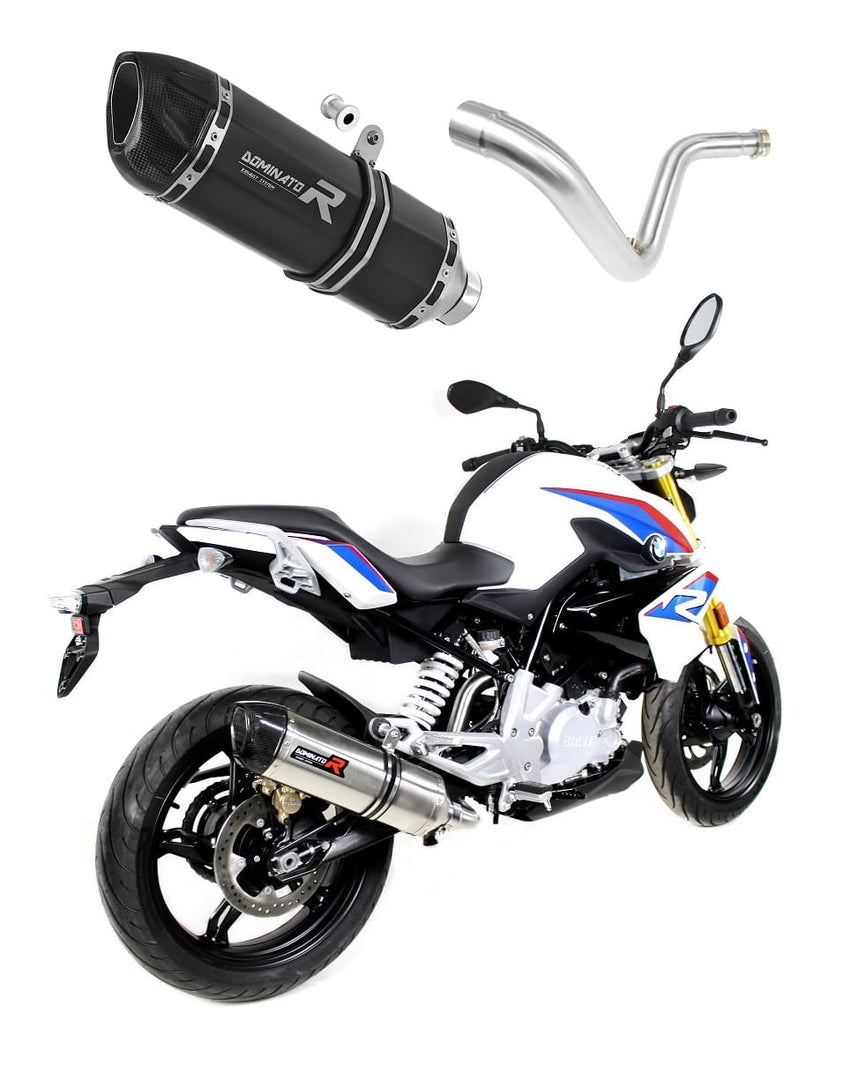 BMW G310R 2016 - 2022 Exhaust Silencer Muffler HP1 BLACK + dB killer medium 20 m.