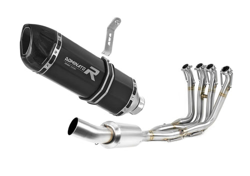 BMW S1000RR EX 2012 - 2014 Full Exhaust System Collector Silencer HP1 BLACK + dB killer medium