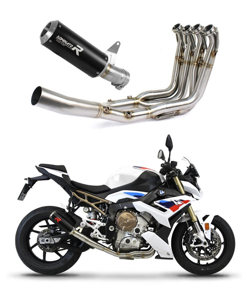 BMW S1000R 2021 - 2023 Full Exhaust System Collector Silencer GP BLACK + dB killer medium