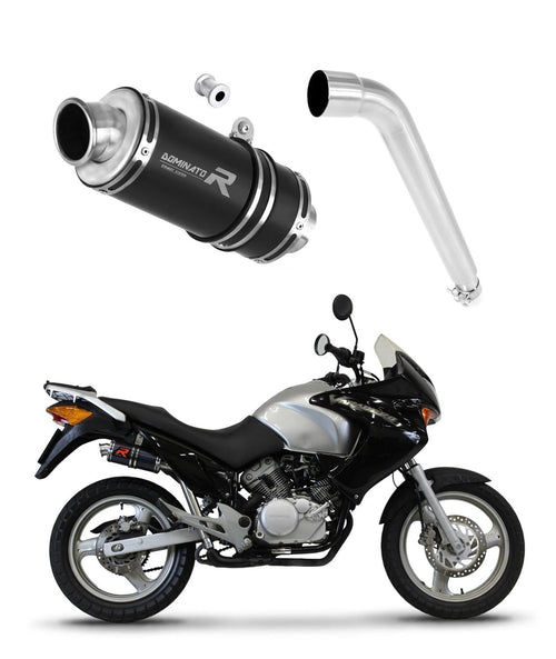 Honda XL 125 V VARADERO 2001 - 2006 Exhaust Silencer Muffler GP1 BLACK + dB killer medium