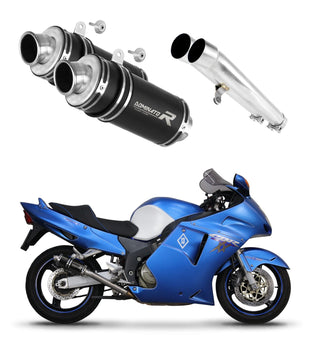 Honda CBR 1100 XX 1996 - 2006 Exhaust Silencer Muffler GP1 BLACK + dB killer medium