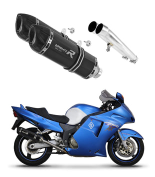 Honda CBR 1100 XX 1996 - 2006 Exhaust Silencer Muffler HP1 BLACK + dB killer medium