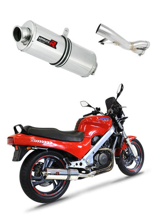Honda NTV 650 REVERE 1988 - 1997 Exhaust Silencer Muffler OV + dB killer medium