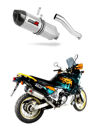 Honda XRV 750 AFRICA TWIN RD07 1993 - 1995 Exhaust Silencer Muffler HP1 + dB killer medium