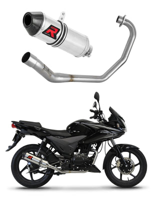 Honda CBF 125 2009 - 2014 Full Exhaust System Collector Silencer HP3 + dB killer medium