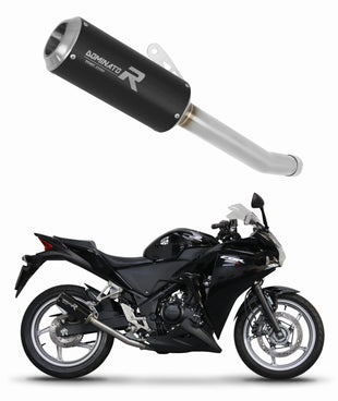Honda CBR 250 R 2011 - 2013 Exhaust Silencer Muffler GP BLACK + dB killer medium