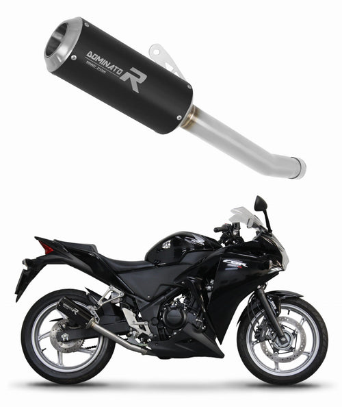 Honda CBR 250 R 2011 - 2013 Exhaust Silencer Muffler GP BLACK + dB killer medium