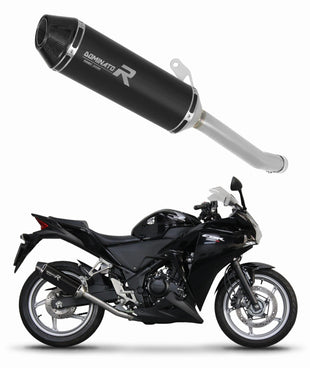 Honda CBR 250 R 2011 - 2013 Exhaust Silencer Muffler HP3 BLACK + dB killer medium