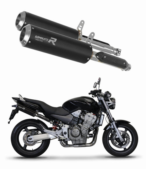 Honda CB 900F HORNET 2002 - 2007 Exhaust Silencer Muffler GP BLACK + dB killer medium