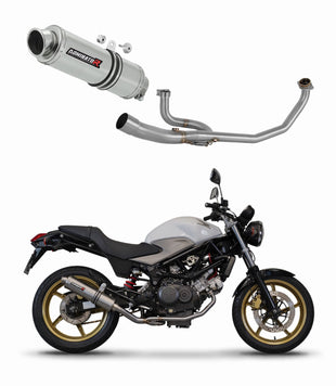 Honda VTR 250 2009 - 2015 Full Exhaust System Collector Silencer GP1 + dB killer