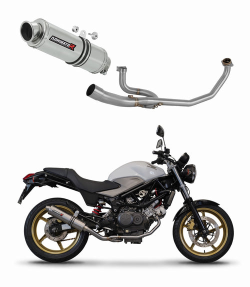 Honda VTR 250 2009 - 2015 Full Exhaust System Collector Silencer GP1 + dB killer