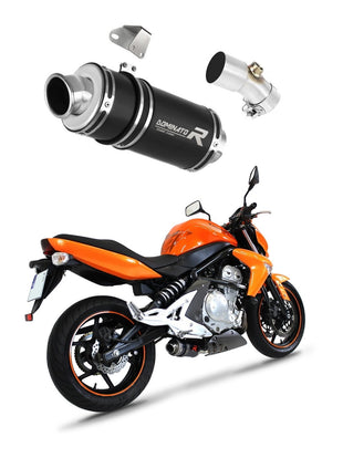 Kawasaki ER - 6 N / F 650 2006 - 2008 Exhaust Silencer Muffler GP1 BLACK + dB killer medium