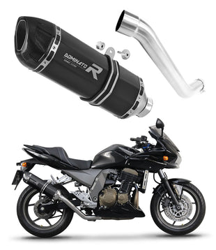 Kawasaki Z750 2004 - 2006 Exhaust Silencer Muffler HP1 BLACK + dB killer medium
