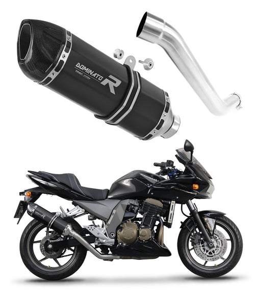 Kawasaki Z750 2004 - 2006 Exhaust Silencer Muffler HP1 BLACK + dB killer medium
