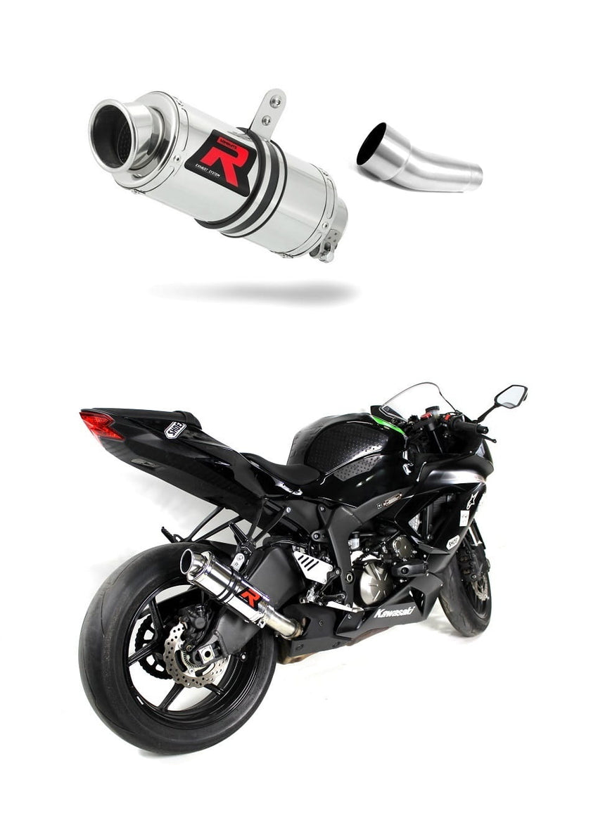 Kawasaki ZX6R 636 2009 - 2024 Exhaust Silencer Muffler GP1 + dB killer medium 20 m.
