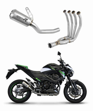Kawasaki Z800 2013 - 2016 Full Exhaust System Collector Silencer GPS + dB killer medium