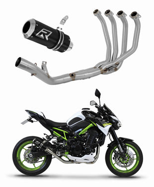 Kawasaki Z 900 2020 - 2024 Full Exhaust System Collector Silencer GP BLACK + dB killer medium