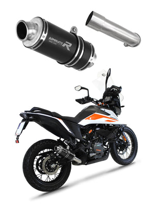KTM 390 Adventure 2020 - 2024 Exhaust Silencer Muffler GP1 BLACK + dB killer medium