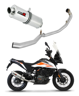 KTM 390 Adventure 2020 - 2024 Full Exhaust System Collector Silencer OV + dB killer medium