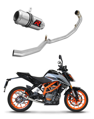 KTM 390 Duke 2021 - 2023 Full Exhaust System Collector Silencer GP + dB killer medium