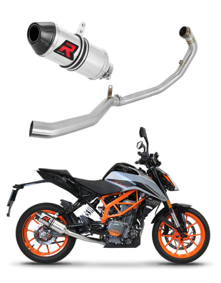 KTM 390 Duke 2021 - 2023 Full Exhaust System Collector Silencer HP3 + dB killer medium